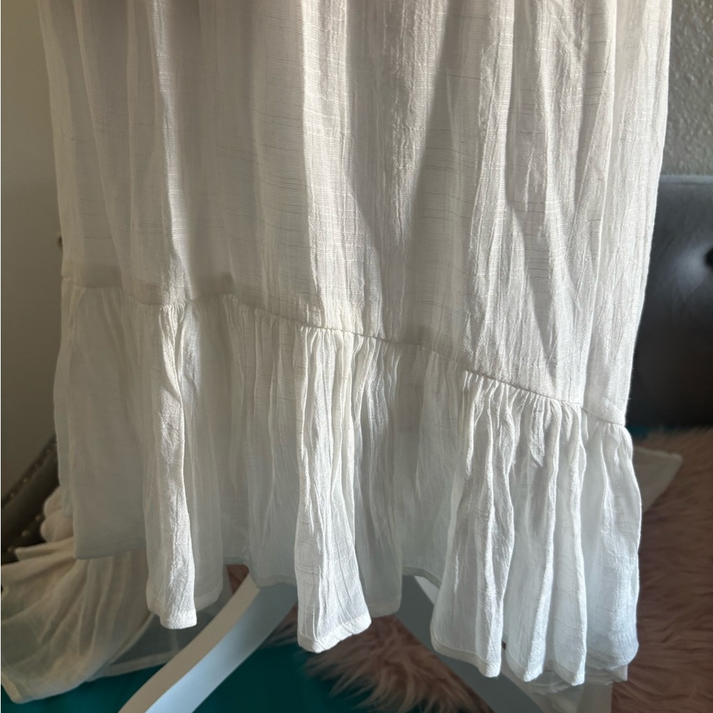 Miss Avenue Off-Shoulder Cream Mini Dress - Picture 3 of 7